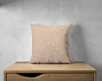 Neutral Pillow, Turkish Carpet Pillow, Textured Handwoven Pillow, 16x16 Pillow Cover, Throw Pillow, Cushion Cover