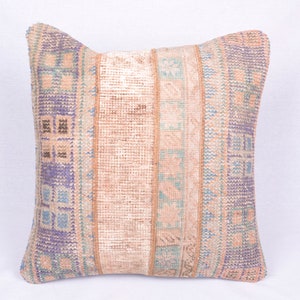 Patchwork Kilim Pillow, Turkish Kilim Pillow, Carpet Pillow, Home Decor, 24x24 Pillow Cover, Turkey Pillow, Throw Pillow, Couch Pillow