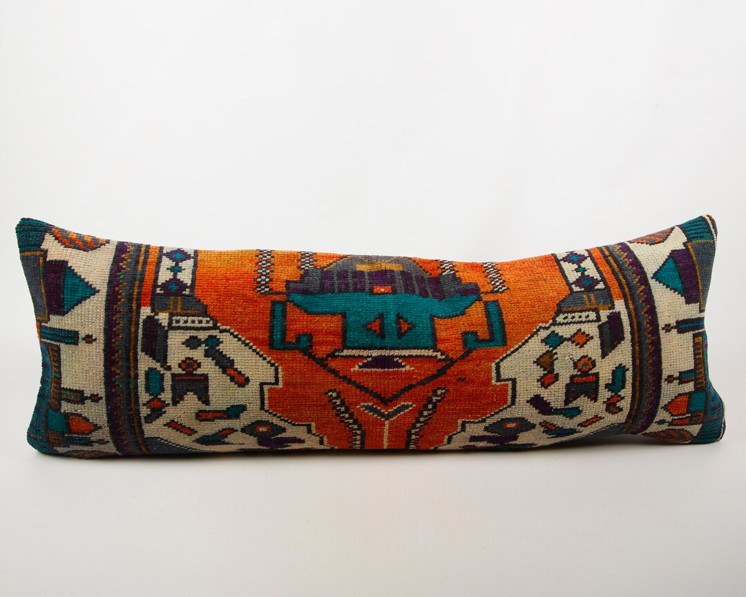 Long Pillow for Bed Extra Long Pillow Lumbar Throw Pillow Etsy