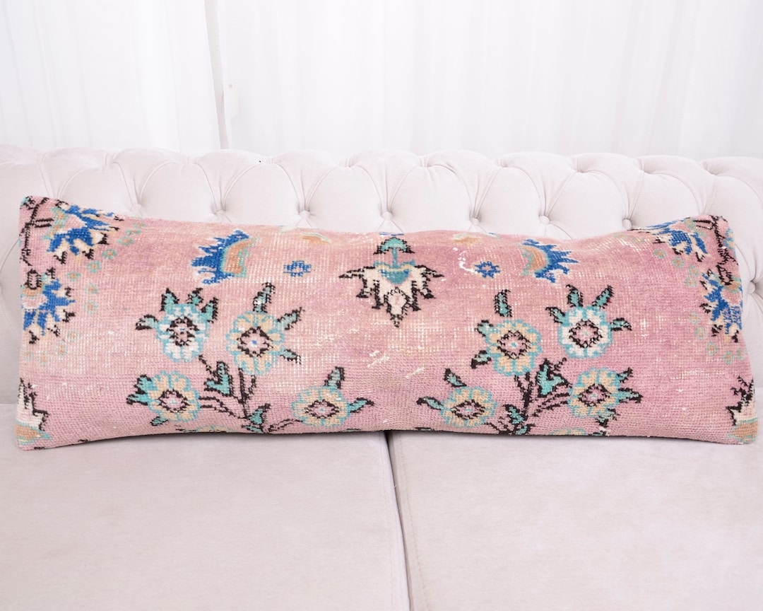 Long Pillow for Bed Extra Long Pillow Lumbar Throw Pillow Etsy