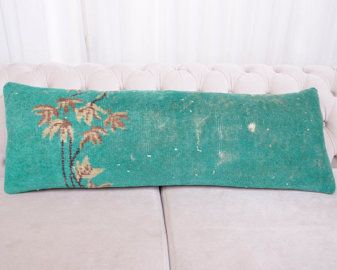 Lumbar Pillow Cover, Rug Lumbar Pillow Cover, Extra Long Lumbar Pillow