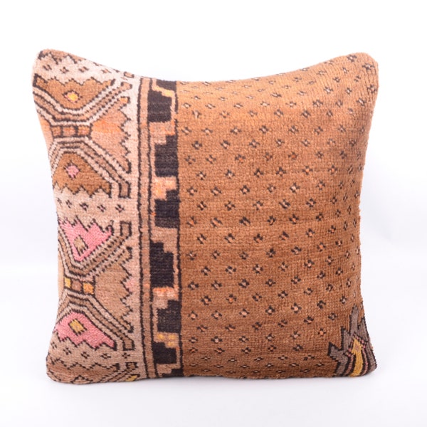 Patchwork Kilim Pillow, Turkish Kilim Pillow, Carpet Pillow, Home Decor, 20x20 Pillow Cover, Turkey Pillow, Throw Pillow, Couch Pillow