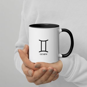 Gemini Mug, Zodiac Mug, Ceramic Mug 11oz, April Birthday, May Birthday