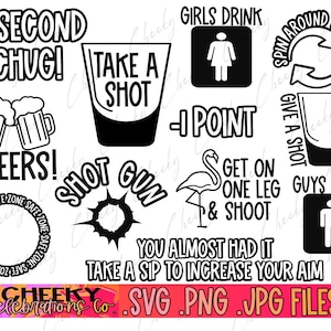 Corn Hole Decals- Drinking Game Decals- Instant Download- Svg Png Jpg Files- Custom Corn Hole Board-