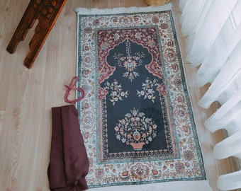 Bamboo Prayer Mat Luxury Muslim Prayer Rug Islamic Prayer Mat  | Muslim Wedding Gift | Turkish Prayer Rug | Unique Islamic Gift Prayer Rug