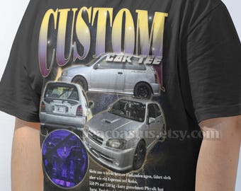 Turn Your Car Into a Shirt, Personalized Car Portrait Tee, Custom Car Gift, Automotive Shirt, Gift for Boyfriend, Dad, Husband