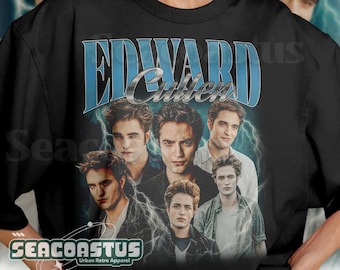Limited Edward Cullen Vintage T-Shirt, Graphic Unisex T-shirt, Retro 90&#39;s Fans Homage T-shirt, Gift For Women and Men
