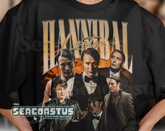 Limited HANNIBAL LECTER Vintage T-Shirt, Graphic T-shirt, Retro 90's Fans Homage T-shirt, Gift For Women and Men