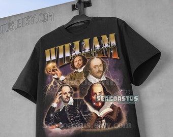 William Shakespeare Vintage T-Shirt, William Shakespeare Graphic T-shirt, Funny Meme Shirt, Gag shirt, Retro 90's Shakespeare Fans T-shirt,