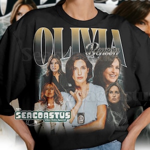 Limited Olivia Benson Vintage T-Shirt, Graphic Unisex T-shirt, Retro 90&#39;s Olivia Benson Fans Homage T-shirt, Gift For Women and Men