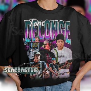 Tom DeLonge Merch Gift - Tom DeLonge Vintage Shirt Retro 90s Sweater Homage  Tshirt Fan Tees - Bluefink