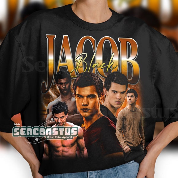 Limited Jacob Black Vintage T-Shirt, Jacob Black Graphic T-shirt, Retro 90's Fans Homage T-shirt, Gift For Women and Men