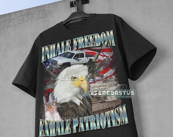 In Hale Freedom USA Shirt, Funny Meme T-Shirt, 4th of July Shirts, 90s Graphic T-Shirt, Trendy Funny Shirts, Adult Unisex Relaxed Shirt
