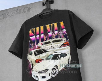 Limited SILVIA S15 Vintage T-Shirt, Supra JDM Graphic T-shirt, Retro 90's Fans silvia 240sx T-shirt, SR20DET, JDM Gift