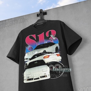 Limited SILVIA S13 240SX JDM Vintage T-Shirt, SILVIA S13 180SX Graphic T-shirt, Jdm Retro 90&#39;s Homage T-shirt, Jdm Gift