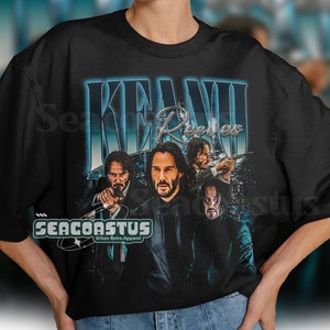 Limited KEANU REEVES Vintage T-Shirt, Graphic T-shirt, Retro 90's Fans Homage T-shirt, Gift For Women and Men
