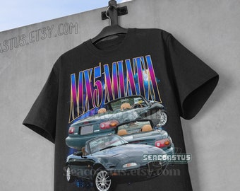 Limited MX-5 Miata Vintage T-Shirt, JDM Miata Graphic T-shirt, Retro 90's Miata Skyline T-shirt, Miata JDM Gift For Women and Men