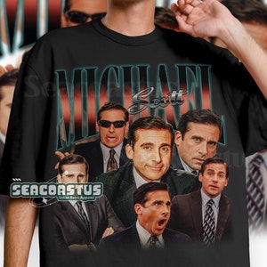 Limited Michael Scott Vintage T-Shirt, Graphic Unisex T-shirt, Retro 90&#39;s Fans Homage T-shirt, Gift For Women and Men