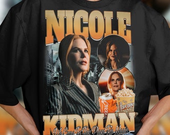 Limited Nicole Kidman Vintage T-Shirt, Graphic T-shirt, Retro 90's Fans Homage T-shirt, Gift For Women and Men