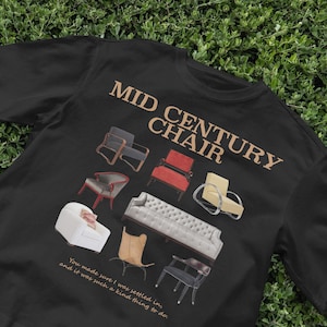 Mid Century Chair T-Shirt, Vintage Chair, Retro Furniture shirt, Home Decor, 2000s Trendy shirt, VHS, Vaporwave shirt, Vintage Shirt