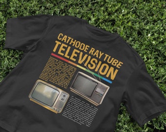 Retro CRT TV T-Shirt, Vintage tv, Y2K, Retro VHS shirt, Nostalgic Trendy shirt, Vaporwave shirt, Vintage Aesthetic Shirt