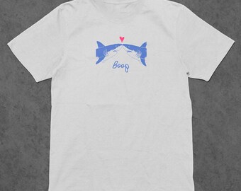 Maglietta divertente con squalo, maglietta retrò con oceano, top con estetica vintage, maglietta con grafica carina sulla vita marina, maglietta con animali in stile anni '90, maglietta eccentrica sulla vita marina