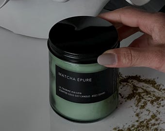 Vela Matcha Epure: Cera de Coco e Soja, Aroma Terroso (227g)