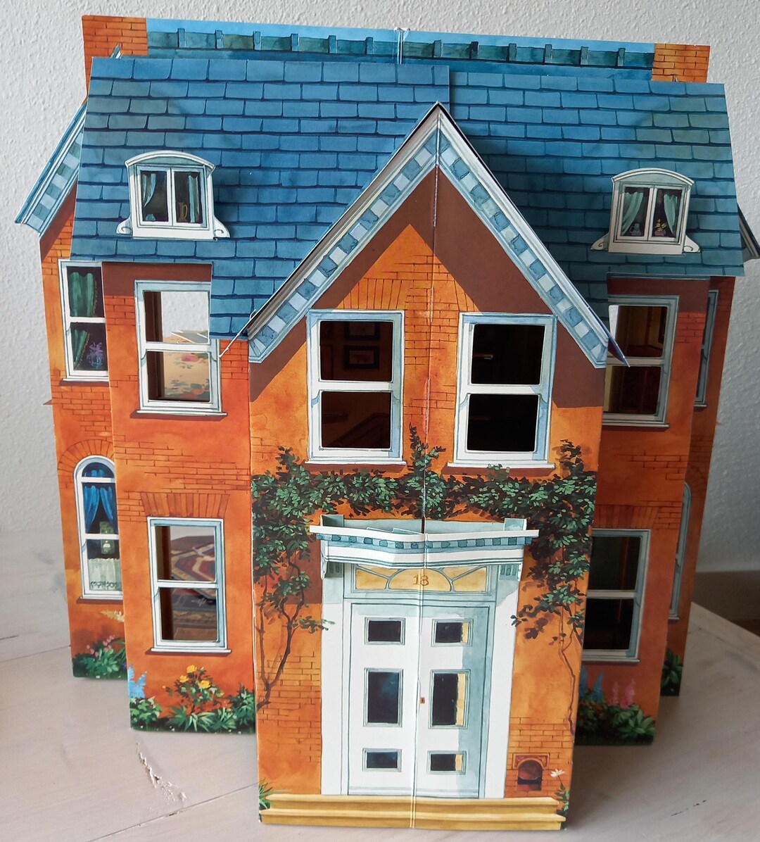The Victorian Dollhouse Popup Book Het Victoriaanse Etsy