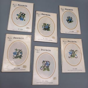 Permin of Copenhagen ~ NEW ~ Alphabet ~ Cross Stitch Pattern ~ Card and Envelope ~ Denmark