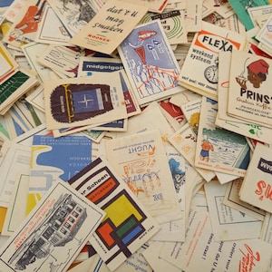 30 bustine di zucchero vintage ~ Bustine di zucchero ~ Vecchie bustine di zucchero ~ Oggetti effimeri ~ Mini buste ~ Oggetti da collezione ~ Multicolore