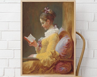 ジャン＝オノレ・フラゴナール：読書をする少女（1770年頃