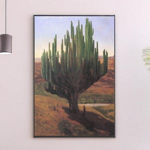 Cardon von Jose Maria Velasco Leinwand / Poster, Kunstreproduktion, mexikanische Malerei Druck