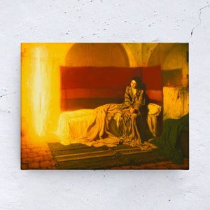 Henry Ossawa Tanner La Anunciación Lienzo/Póster Arte de la pared Reproducción, Lienzo Arte de la pared Pintura Impresión