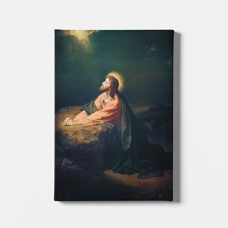 The Painting of the Prayer of Jesus in Gethsemane by Alessandro Maganza ...