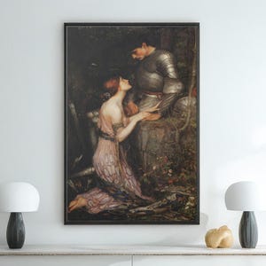 John William Waterhouse Lamia Soldier Canvas/Poster Wall Art, Fine Art Print, Waterhouse Reproduction, British Art Print