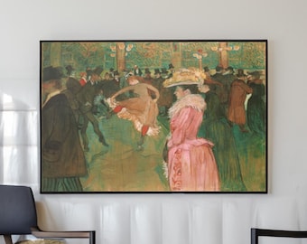 Toulouse Lautrec - Moulin Rouge Dance - Post Impressionism Art Print