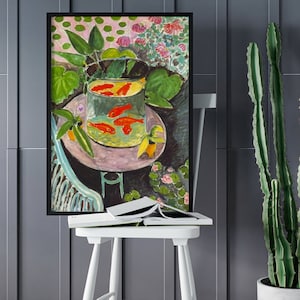 Henri Matisse Goldfish Canvas/Poster Wall Art, Expressionist Painting Art Print, Abstract Wall Art Print, Modern Art Wall Decor