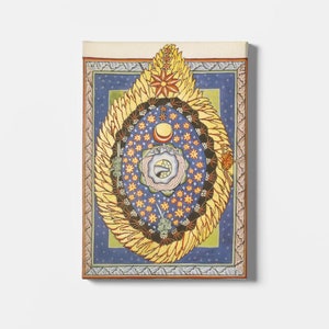 Hildegard Von Bingen God Cosmos and Humanity Canvas/Poster Wall Art Reproduction