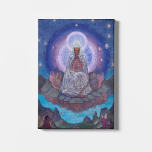 Mutter der Welt von Nicholas Roerich Leinwand/Poster Reproduktion