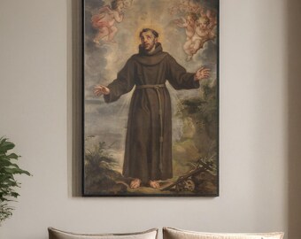 アッシジの聖フランチェスコの美術印刷物 - Etsy 日本