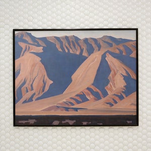 Maynard Dixon Inyo Mountains Canvas/Poster Art Reproduction, Western Art Print, Southwestern Wall Art, Impressionist Painting, Precisionism