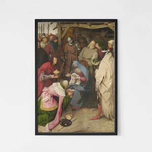 Pieter Bruegel Adoration of the Kings Canvas/Poster Art Reproduction, Dutch Painting, Flemish Art Print, Renaissance Wall Art