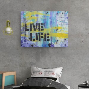 Graffiti Art Canvas / Poster Wall Decor, Spray Paint Art Print, Abstract Wall Art Framed, Street Art Canvas
