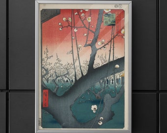 Hiroshige Plum Park Ukiyo-e Print: Japanese Woodblock Art