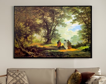 Robert Zund Road to Emmaus Canvas/Poster Wall Art