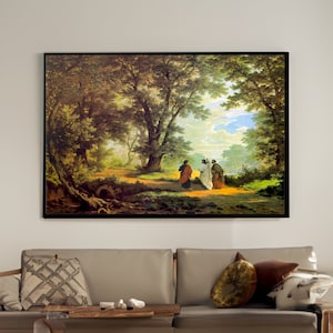 Robert Zund Road to Emmaus Canvas/Poster Wall Art