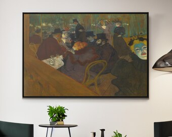 Lautrec Moulin Rouge Art: Post Impressionism Canvas Print