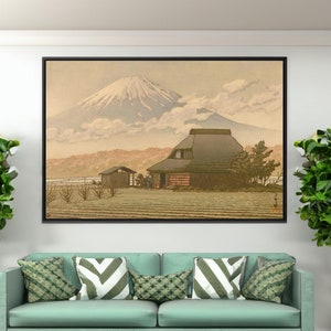 Hasui Kawase Mount Fuji by Narusawa Canvas/Poster Wall Art Reproduction