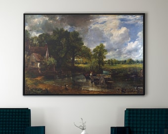 古いジョン・カンスタンブル 干し草車 複製画 il_1080xN