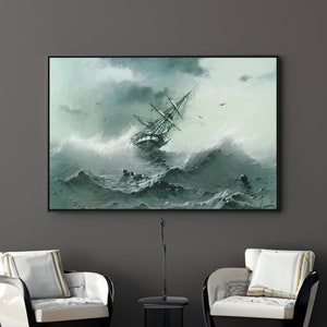 Shipwreck by Ivan Aivazovsky Canvas/Poster Wall Art Reproduction
